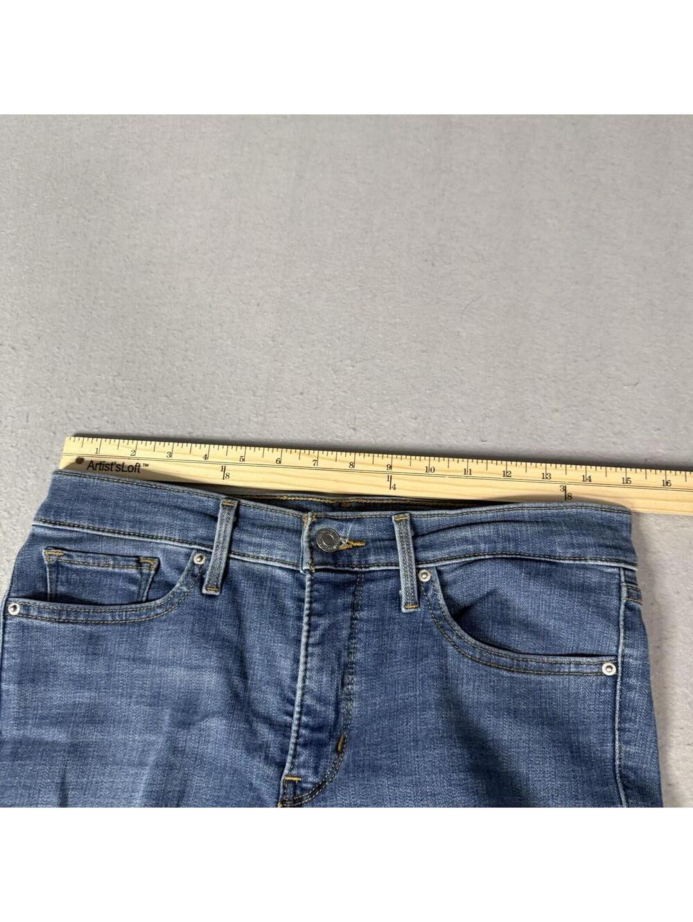 Levis 312 Shaping Slim Jeans Womens 29 Blue Denim Mid Rise Slim Straight Stretch - Picture 9 of 16